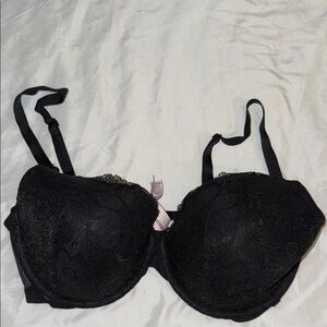 Victorias Secret Elegant Black Lace Bra